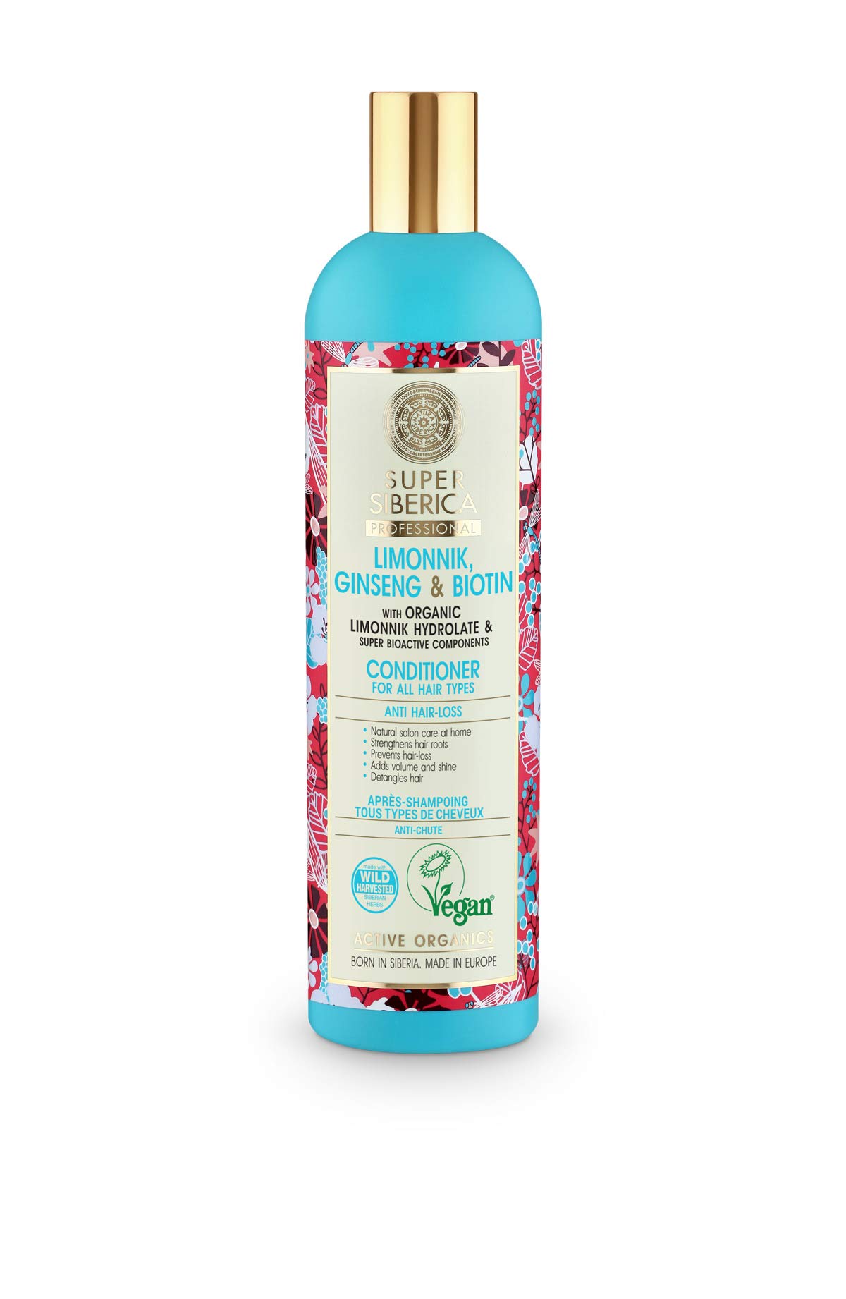 Natura Siberica Super Limonnik, ginseng & biotin. Conditioner for All Hair Types, 400 ml