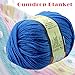Joylive Wool Yarn Worsted Sweater Cashmere Knitting Yarn Soft Warm Baby 50g Royal Blue