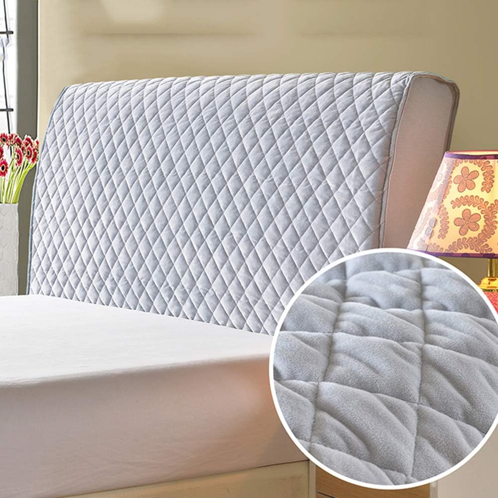 Housse De Tête De Lit Pour Lit - Housse De Protection Extensible - Pour Tête De Lit Rembourrée De Chambre à Coucher - 170-190 Cm - Noir