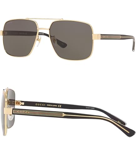 Gucci GG0603S - 001 Sunglasses Black w/Grey lens 56mm at Amazon