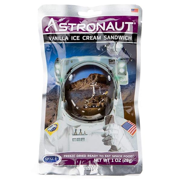 ASTRONAUT FOODS FREEZE-DRIED ICE CREAM SANDWICH, NASA SPACE...