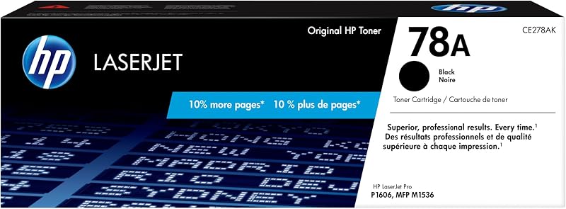 HP 78A CE278A Original Black LaserJet Toner Cartridge Single Pack