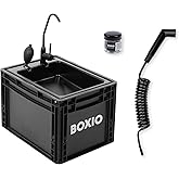 BOXIO - Portable Sink - Compact Mobile Sink for Camping, Garden, Outdoor Events, Worksite, RV, Indoor