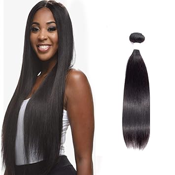 Amazon Com Hair Straight Hair Bundles 100 Brazilian Straight