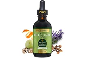 Go Nutrients Intestinal Edge – Gut Cleanse for Humans with Wormwood, Black Walnut, Clove - Detox Liquid for Women, Men, Children & Adults - Organic Herbal Support for Digestion & Wellness – 2oz