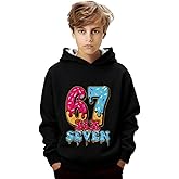 Funny Six Seven 6 7 Meme Gen Alpha Slang Kids 67 Ice Cream Drip Meme Hoodie Boys Girls Printed Long Sleeve Sweatshirt