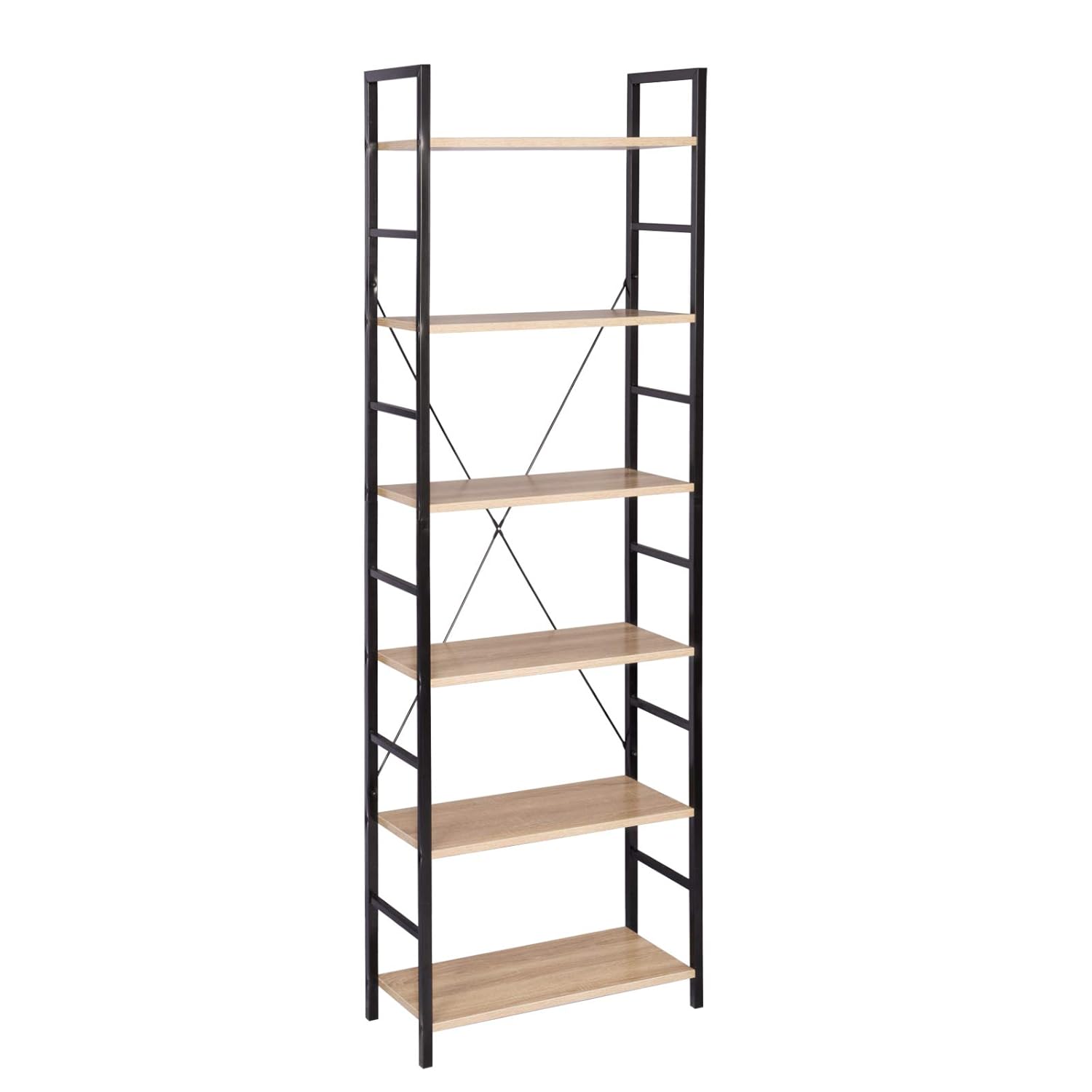 WOLTU Shelf Unit Shelving Storage 6 Tiers Shelves Bookcase Garage Shed