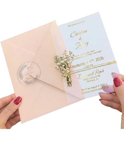 Amazon.com: XOXOKristen Wedding RSVP Cards with Envelopes, 4x6