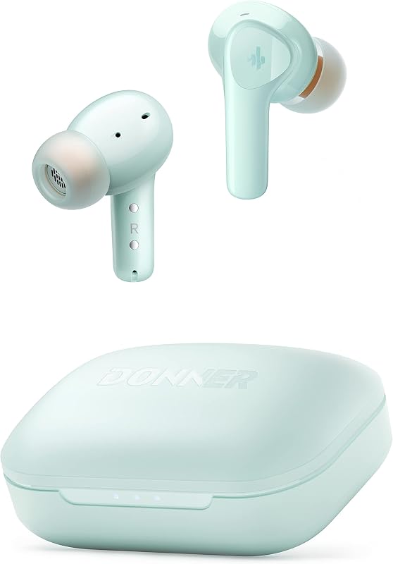 Casque Bluetooth, Écouteur Sport Réduction de Bruit Multimode, Graves Musclés, 4 Micros, 32H Autonomie, Charge sans Fil, APP Son Personnalisé, Mode Gaming, Vert