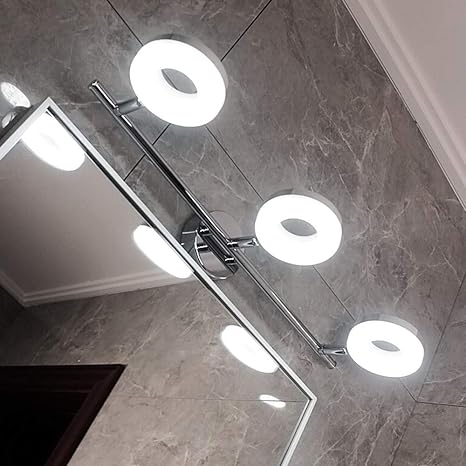 Amazon Co Jp Led 洗面所 照明器具 洗面ライト ブラケットライト バスルームドレッシングテーブルのメイクアップのために3 ライトミラーライトフィクスチャledステンレス鋼バニティ壁ランプ 廊下 洗面所 台所 化粧台 本棚 寝室 浴室 トイレ 車庫 室内照明 Color