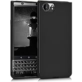 kwmobile Case Compatible with BlackBerry KEYone (Key1) Case - Soft Slim Protective TPU Silicone Cover - Black Matte