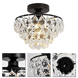 YYJLX Modern Small Crystal Ceiling Light Fixture