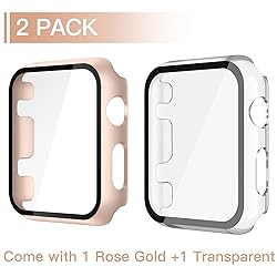 Misxi 2 Pack Tempered Glass Case Compatible for
