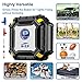 Portable Air Compressor Pump, 12V DC Digital Tire Inflator with LED Lamp Digital Pressure Gauge, 100 PSI Auto Digital Tyre Inflator, Portable Tire Pump for Cars, Motorcycles, Bicycles, Balls, Inflatab