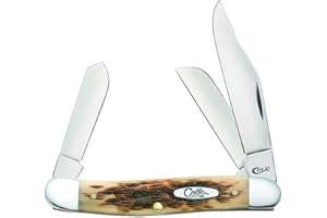 Case XX WR Folding Pocket Knife 3 Blade Stockman 3 7/8 Inches Closed (Amber Bone)