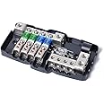 RED WOLF Blocco Fusibili ANL Per Autoradio Con Blocco Fusibile Da 300 Amp 12 V, Con
