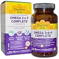 Country Life, Omega 3-6-9, Ultra Concentrated, Lemon, 90 Softgels