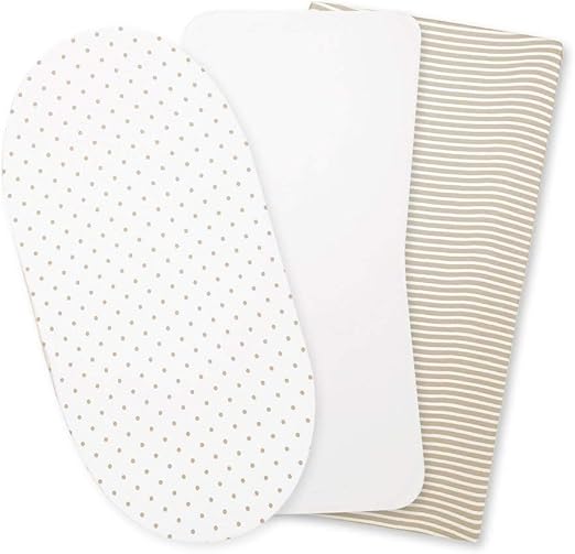organic cotton bassinet fitted sheet