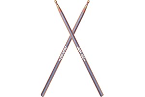 DIDA Drum Sticks for Drums, 5A Wooden Drumsticks, Consistent Weight and Pitch, Durable and Drum Stick for Jazz Drum Electronic Drums set, Drum Prastic Pad, Drumsticks for Professionals Beginners (Red)