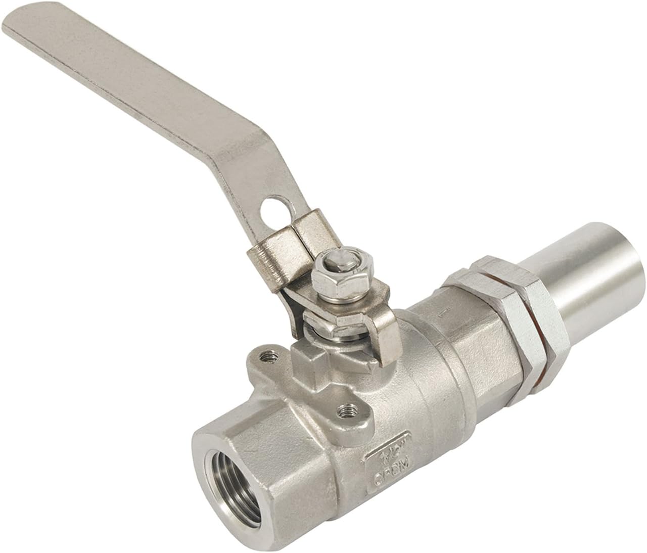 Bayou Classic 800-775 Stainless Steel Brew Spigot with 1/2-Inch FNPT/Bulkhead Fittings/Threaded Connector for Filter Screen