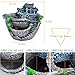 cnomg Pot Creative Plants DIY Container Pot Mini Fairy Garden Flower Plants and Sweet House for Decoration, Holiday Decoration, Indoor Decoration and Gift (Silver)