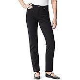 Gloria Vanderbilt Womens Amanda Ponte High Rise Knit Pant Standard