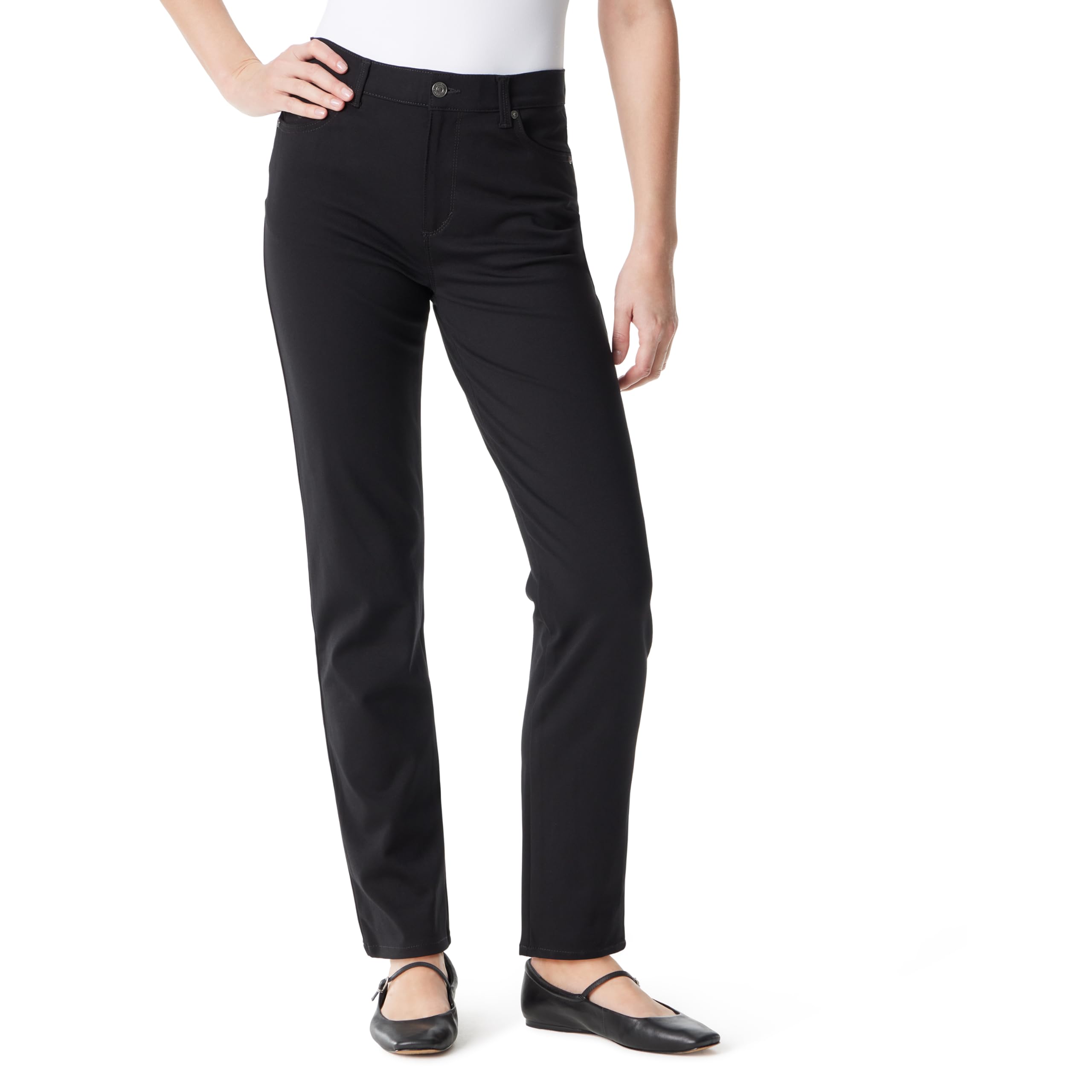 Gloria Vanderbilt Women’s Amanda Ponte High Rise Knit Pant Standard