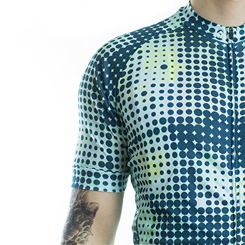 Racmmer Mens Breathable Short Sleeve Cycling Jersey Ultra-Light Cycling Clothing
