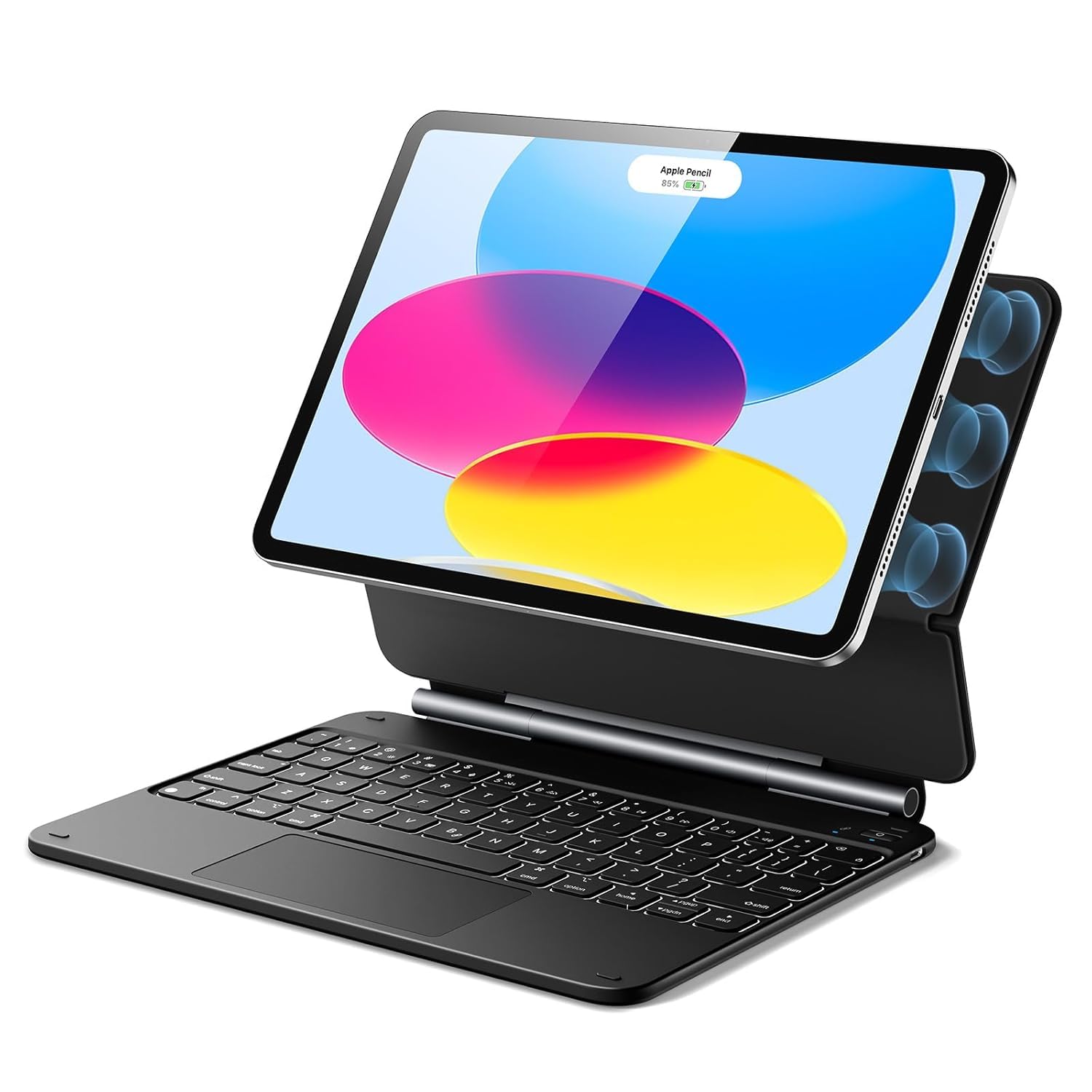Photo 1 of ESR iPad 11th(A16, 2025)/10th Gen Case with Keyboard, Magic Keyboard for iPad 10.9", Case with Floating Cantilever Stand, Springy Backlit Keys, Multi-Touch Trackpad, Rebound Series, Black