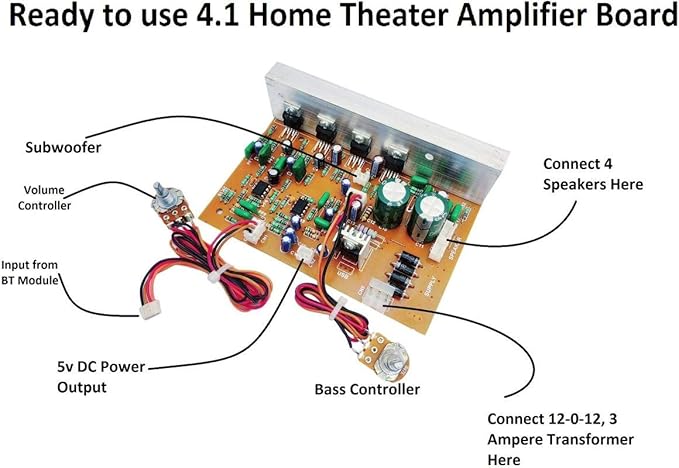 Erh India Ready To Use 4 1 Home Theater Amplifier Circuit Board Kit For Home Theatre Complete Kit Amazon In Electronics erh india ready to use 4 1 home theater