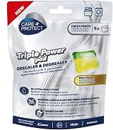 Care + Protect Triple Power Pod Descaler & Degreaser for Washing Machine