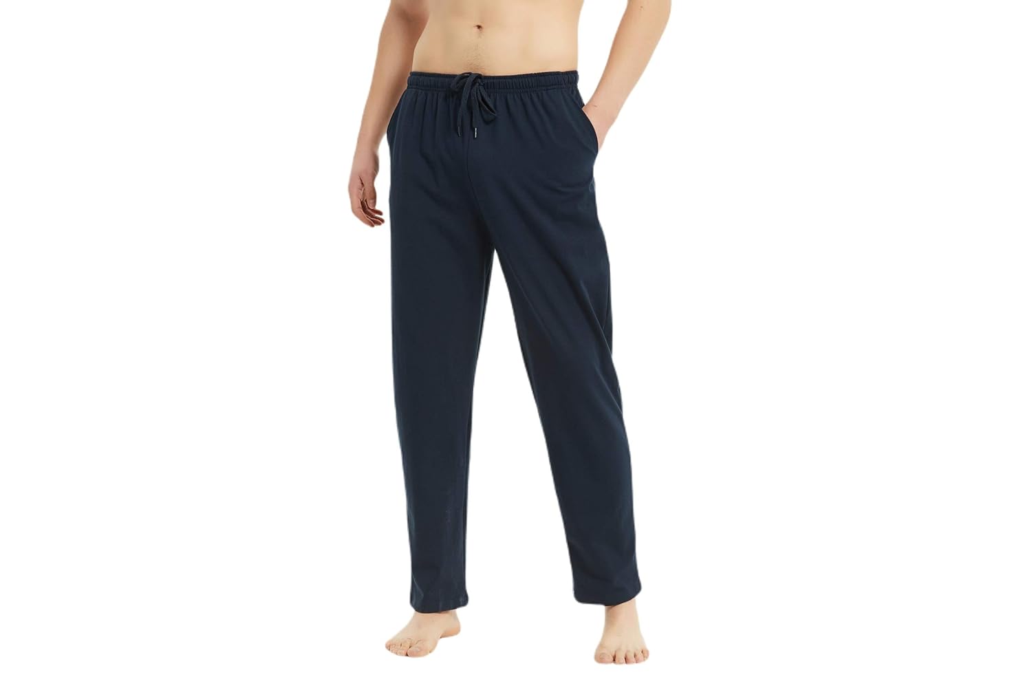 Buy ALLAXDO Men's Cotton Knit Sleep Pants, Spandex Knit Incredibly