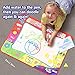 D-FantiX Kids Water Doodle Mat,Large Water Drawing Mat 4 Colors Writing Painting Toddlers Doodle Board Pad with 2 Magic Pen for Girls Boys Educational Gift 31.4 x 23.6in