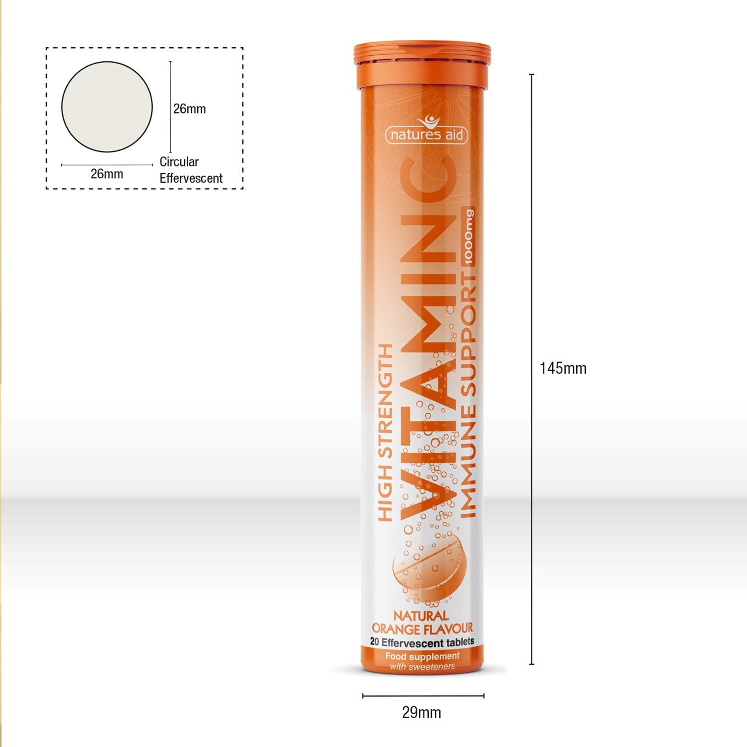 Natures Aid Vitamin C 1000mg Effervescent Tablet Amazon De Drogerie Korperpflege