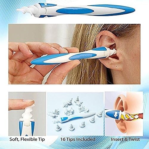 DIAOWEI 2017 Spiral cleaning soft Ear Wax Cleaner with Vacuum Effect to remove wax