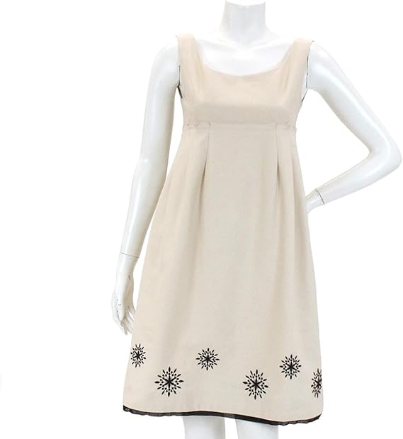 Amazon フォクシー Foxey ワンピース 刺繍 ベージュ 38 レディース 中古 ワンピース チュニック 通販