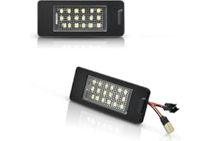 Asgohme LED License Plate Lights Bright White Tag Lamp Assembly Replacement Compatible with 2015 2016 2017 2018 2019 2020 Chevy Tahoe Suburban GMC Yukon XL Cadillac Escalade ESV, Pack of 2