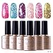 Candy Lover 10ml Colors Gel Nails Polish Soak Off UV Led High-Gloss Nails Varnish Sets Nails Lacquers for Girls 6 PCS Set