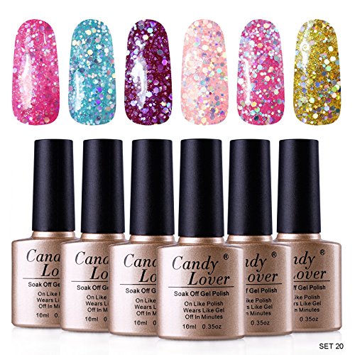 Candy Lover 10ml Colors Gel Nails Polish Soak Off UV Led High-Gloss Nails Varnish Sets Nails Lacquers for Girls 6 PCS Set Candy Lover 10ml Colors Gel Nails Polish Soak Off UV Led High-Gloss Nails Varnish Sets Nails Lacquers for Girls 6 PCS Set