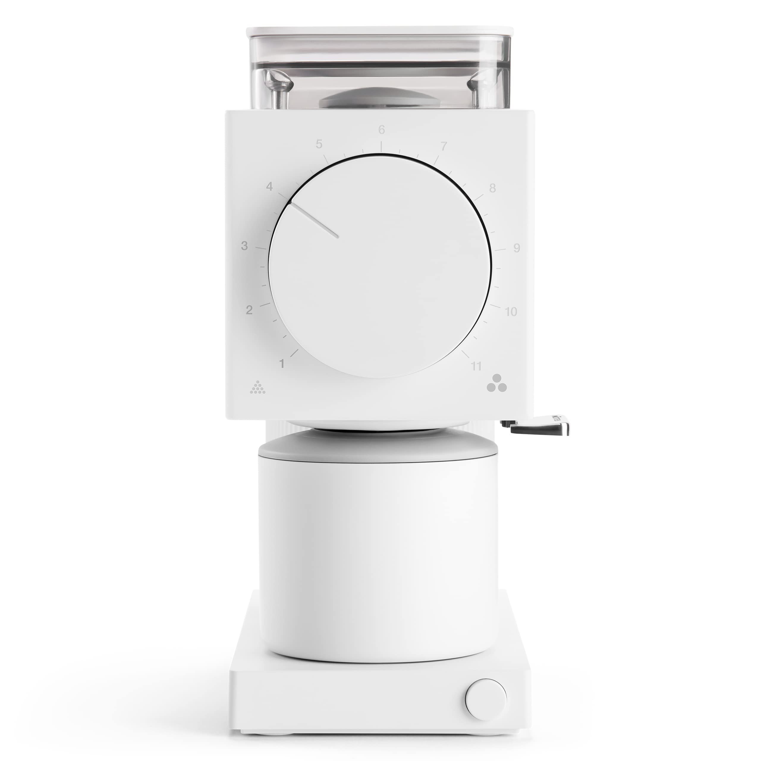 Fellow Ode Brew Grinder - Burr Coffee Grinder Electric - Coffee Bean Grinder with 31 Settings for Drip, French Press & Cold Brew - Small Footprint Coffee Grinder - Matte White