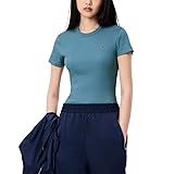 Lacoste Womens Crew Neck Short Sleeve Slim Fit