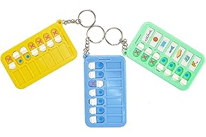 ZBJBinCH 3 Pcs Reminder Board for The Elderly, ADHD Tools for Kids Portable Visual Schedule for Kids School Bag Pendant Detachable Daily Task Planning Pad with List Cards Stickers for Kids