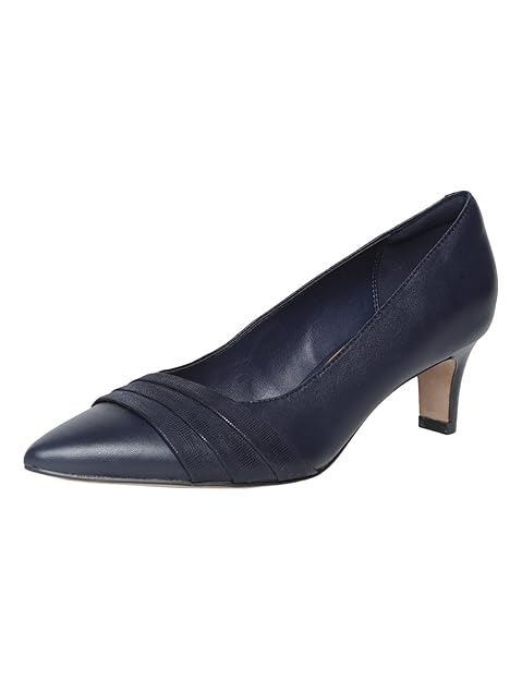 clarks womens shoes navy blue