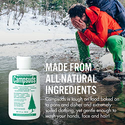 CONCENTRATED CAMPSUDS Outdoor Soap Environmentally Conscious Camping