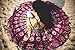 Folkulture Round Mandala Tapestry or Boho Beach Blanket or Bohemian Decoration or Hippie Beach Blanket, Circle Tablecloth or Picnic Blanket, Indian Meditation Rug Mat for Yoga, Pink Purple - 72 Inches