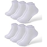 BAMBOO COOL Womens Ankle Socks Bamboo Viscose Basic Low Cut Moisture-Wicking Cushioned Anti-Blister