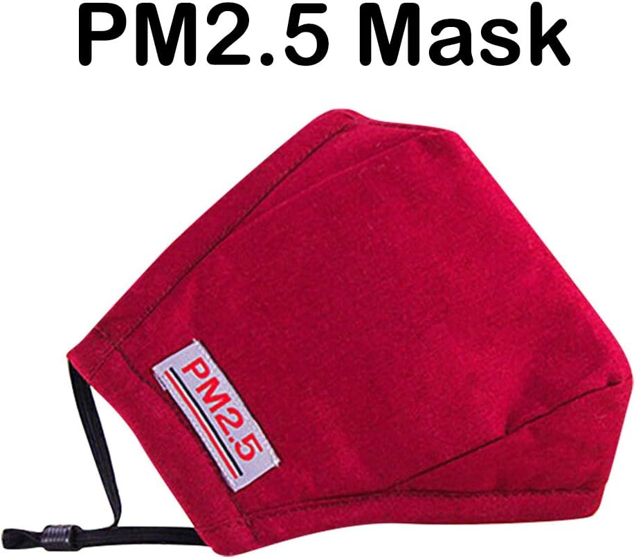 Unine PM2.5 Face Cover Respirator Breathing Filter, Reuseable Cotton Disposable Breathable Safety Air Fog Filters,Protection from Dust for Women Man,Outdoor Indoor Sports Activities Use