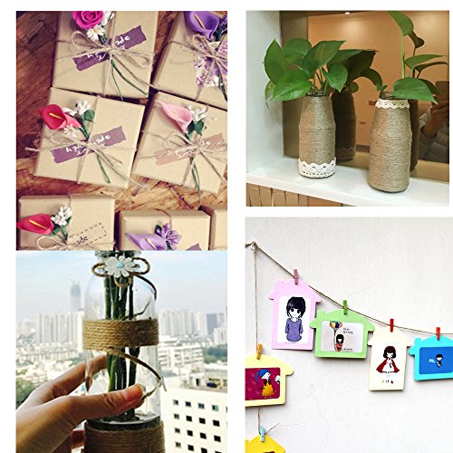 image for StarSide 310 Feet Nature Jute Twine, Best Arts and Crafts Jute Rope In