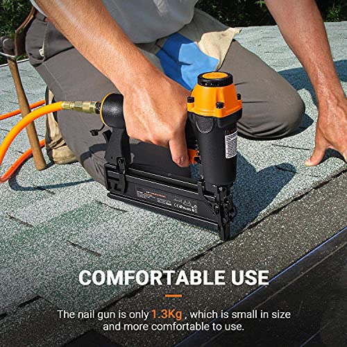 Brad Nailer, Pneumatic, 18GA 2In1 Nailer, 5/8”2", Wider Visual Nail