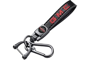 TACOMA Genuine Leather Car Keychain Key Chain for Men and Women Family Present Key Ring Accessories(Black)